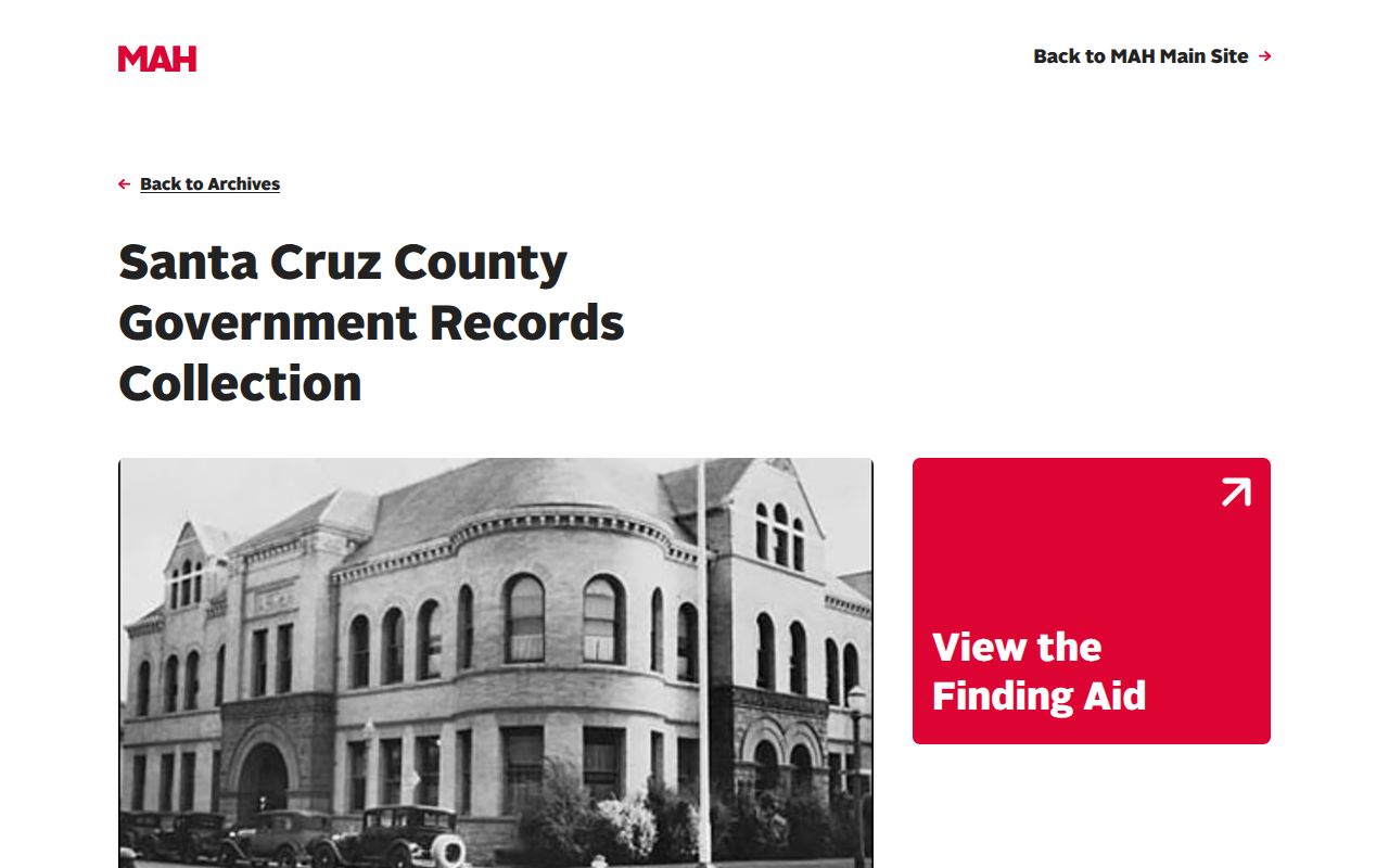 Santa Cruz County people directories research in the MAH government records collection